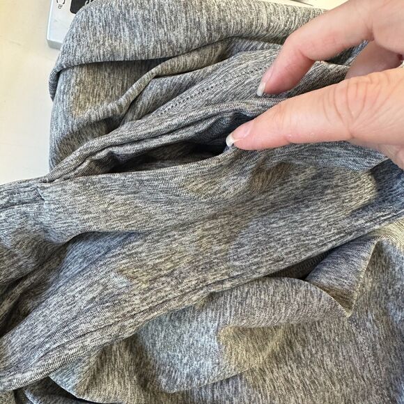 Heathered Gray Harem Fit High Waist ActiveFlex Jogger Pants Side Pockets S - Picture 10 of 16